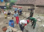 Satgas TMMD ke-126 Kodim 0601/Pandeglang Bersama Warga Laksanakan Pembuatan Bak Penampungan Air dari Sumur Bor
