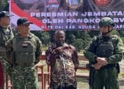 Peresmian Jembatan Gantung Kampung Dal di Kabupaten Nduga