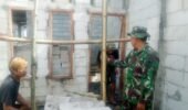 Satgas TMMD Kodim Boyolali dan Warga Kompak Rehap Rumah Ibu Siti di Ampel