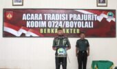 Dandim 0724/Boyolali Lepas Perwira dengan Penuh Kehormatan dan Kekeluargaan