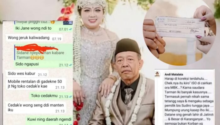 Viral pernikahan kakek berusia 74 tahun dengan gadis muda 24 tahun di Pacitan, Jawa Timur berujung heboh.