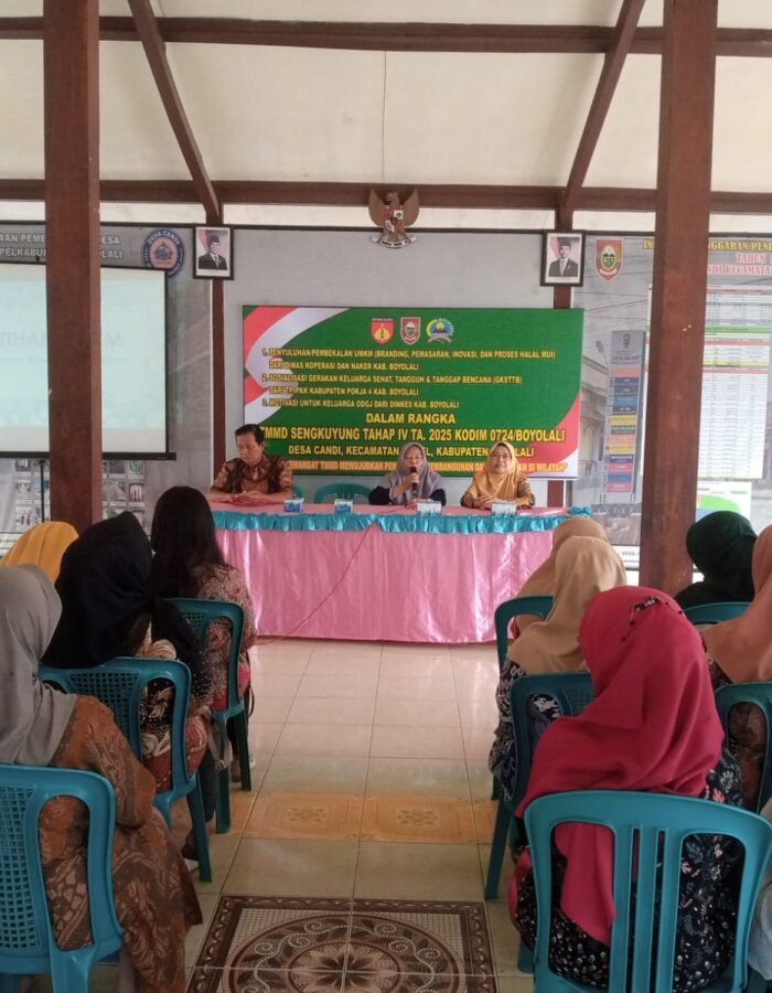 Satgas TMMD Gandeng Dinas Koperasi Dorong UMKM Desa Candi Naik Kelas