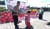 Ops Zebra Semeru 2025, Polsek Wates Edukasi Tertib Lalu Lintas untuk Anak-Anak KB-TK Al-Minhaaj