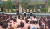 Polsek Purwakarta Kota Sosialisasikan SMA Kemala Taruna Bhayangkara Di SMPN 3