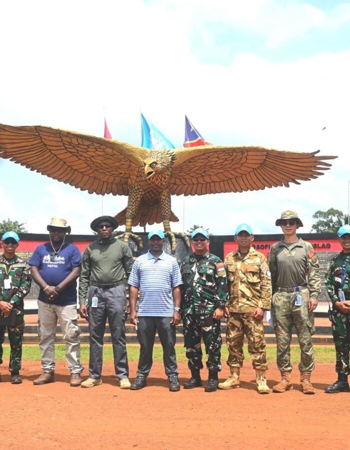Dukung Uji Kesiapan Operasional Satuan, Satgas Kompi Zeni TNI Konga XX-V MONUSCO Laksanakan Operational Readiness Inspections