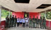 Sinergi Kesehatan Satgas Yonif 521/DY Pos Muaranawa dengan Puskesmas Distrik Airu Kabupaten Jayapura