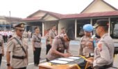 Warna Baru Jajaran Polres Kediri dalam Upacara Sertijab Sejumlah PJU dan Kapolsek