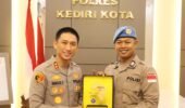 Kembali dari Misi PBB, Brigpol Putra disambut Kapolres Kediri Kota dengan penuh Kebanggaan