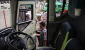Operasi Zebra Semeru Polres Pelabuhan Tanjungperak Ramp Check Angkutan Umum dan Tes Urine Sopir