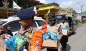 Polisi Gelar Trauma Healing dan Berbagi Snack untuk Pelajar Terdampak Erupsi Gunung Semeru