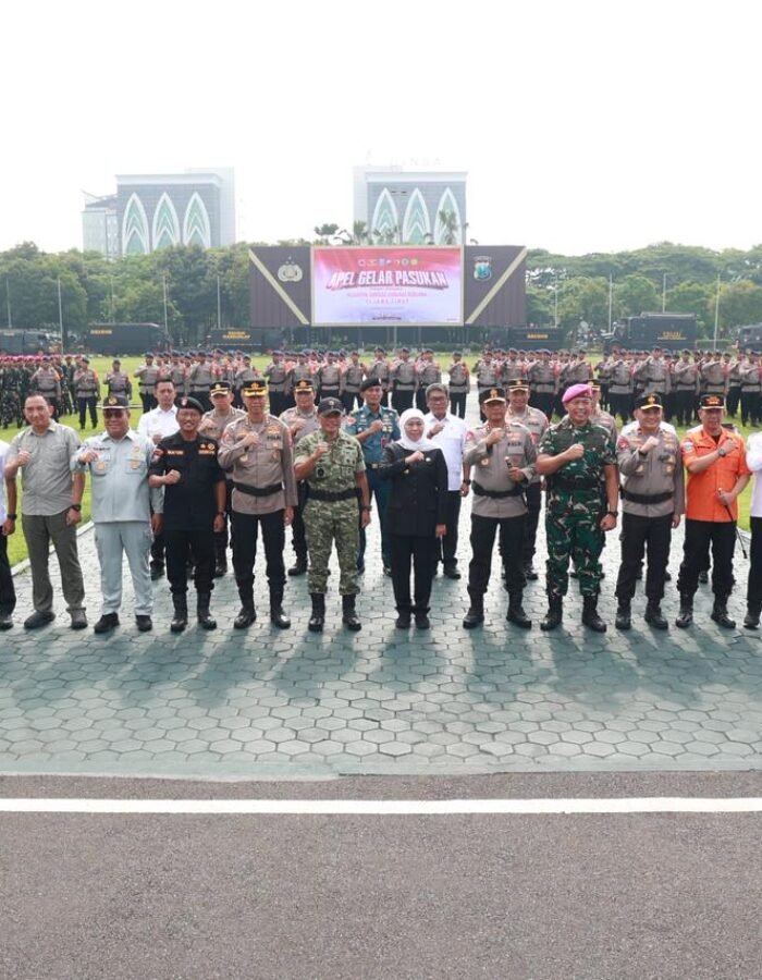 Polda Jatim dan Forkopimda Gelar Apel Siaga Bencana Serentak Hadapi Cuaca Ekstrem