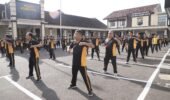Olahraga untuk Jaga Kebugaran dan Kesehatan Personel Rutin digelar Polres Kediri Kota