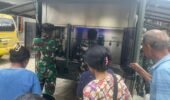 Satgas Gulbencal Kodam I/BB Operasionalkan Mobil RO Yon Zipur 1/DD untuk Penuhi Kebutuhan Air Bersih Warga