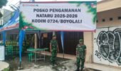 Kodim 0724/Boyolali Siagakan Seluruh Personel dan Dirikan Pospam Pastikan Nataru 2025–2026 Aman dan Kondusif