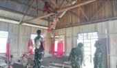 Menjelang Natal, Satgas Yonif 123/Rajawali Laksanakan Karya Bhakti dan Pelayanan Kesehatan di Papua