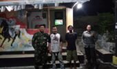 Sertu Rochani Patroli Malam Bersama Linmas Susuri Pos-pos Ronda