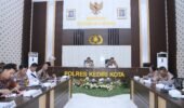 Polres Kediri Kota Gelar Latpraops Operasi Lilin Semeru 2025, Kapolres Tekankan Evaluasi dan Sinergi Pengamanan Nataru