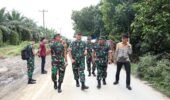 Pangdam l/BB Beserta Rombongan Tinjau Pembangunan Jembatan Aramco di Kabupaten Langkat
