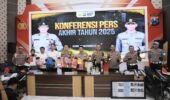 Polres Kediri Kota Paparkan Capaian Kinerja Selama Tahun 2025, Angka Kriminalitas Naik