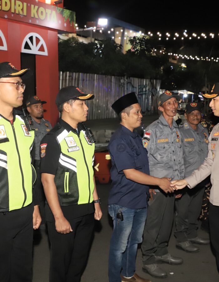Wujudkan Kamtibmas Kondusif, Kapolres Kediri Kota dan Forkopimda Cek Kesiapan Pos Pam