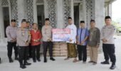 Peduli Sarana Ibadah, Polres Kediri Salurkan Bantuan untuk Masjid An Nur Al Utsmani