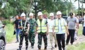 Wabup Pesawaran Bersama Danrem 043/Gatam Tinjau Progres Pembangunan KDMP Desa Sukaraja