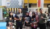 Ramai dan Edukatif, Gebyar Tahun Baru Polres Kediri Hadir di CFD Pare