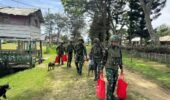 Binter Sikap Ramah Tamah TNI Satgas Yonif 521/DY di Kampung Bolakme