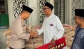 Polri Peduli : Polres Kediri Salurkan Bantuan Untuk Pembangunan Masjid An Nur Al Utsmani