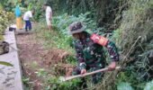 Cegah Longsor, Babinsa Garum Bersama Warga Tanam Pohon Keras Di Lingkungan Magersari