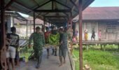 Pos Tomor Satgas Yonif 123/Rajawali Bantu Mama Papua Jalani Persalinan‎