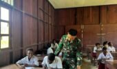 Satgas Yonif 123/Rajawali Gelar GADIK di Empat Pos, Pererat Hubungan TNI dengan Masyarakat Lewat Pembelajaran‎