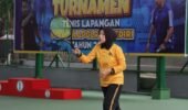 Final Turnamen Tenis Lapangan Piala Kapolres Kediri 2026 Berlangsung Meriah