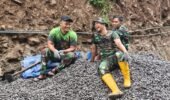 Di Balik Kucuran Keringat, Ada Senyum Yang Terpancar Di Lokasi TMMD 127 Kodim Wonogiri