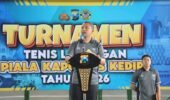 Ajang Silaturahmi dan Sportivitas, Turnamen Tenis Lapangan Piala Kapolres Kediri Resmi Dimulai