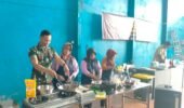 Pelatihan Masak Bergizi Warnai Kegiatan Nonfisik TMMD ke-127 di Kediri