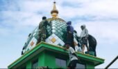 Mushola Baitul Mukmin Kini Memiliki Kubah Berkat TMMD Reguler ke 127 Kodim 0728/Wonogiri