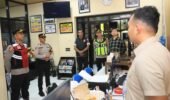 Pastikan Kamtibmas Aman, Wakapolres Kediri Kota Pimpin Apel dan Patroli Hingga Dini Hari