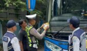 Operasi Keselamatan Semeru 2026 Polres Mojokerto Kota Pastikan Kelaikan Angkutan Umum