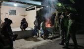Cegah Gangguan Kamtibmas, Babinsa Ampel Turun Malam Hari Hidupkan Siskamling Desa Candi