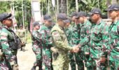 Pangdam XII/Tpr Tinjau Prajuritnya Yang Sedang Bertugas di Perbatasan Papua