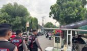 Patroli Ngabuburit, Samapta Polres Kediri Kota Jaga Keamanan di Jalan Jaksa Agung Suprapto