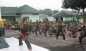 Asah Ketangkasan dan Jiwa Ksatria, Prajurit Kodim 0724/Boyolali Tempah Diri Lewat Latihan Pencak Silat Militer