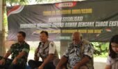 BPBD Kediri Sosialisasikan Edukasi Rawan Cuaca Ekstrem Pada TMMD ke-127