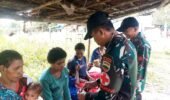 Satgas Yonif 123/Rajawali Gelar Pelayanan Kesehatan di Pos Asgon, Koroway, dan Kout
