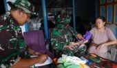 Door to Door. Satgas TMMD Ke 127 Kodim 0808/Blitar Beri Layanan Kesehatan Bagi Masyarakat Desa Krisik