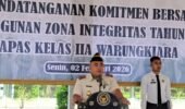 Lapas kelas 2A Warung Kiara MenggelarApel pagi Dan Penandatanganan Komitmen bersamaPembangunan Zona Integritas Tahun 2026