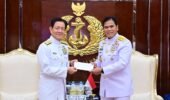 Perkuat Diplomasi Maritim, Kasal Terima Kunjungan Kehormatan Chief of Staff of Japan’s Maritime Self-Defence Force