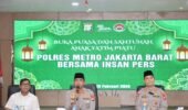 Polres Jakbar Santuni Anak Yatim dan Berbagi Takjil di Momentum Bukber Bersama Awak Media