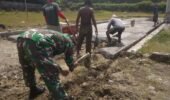 Tingkatkan Infrastruktur Desa Danramil Kerja Bakti Pembangunan Talud